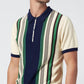 4Funkyflavours - No Time For Dreaming Striped Knit Polo - Plus