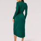 Apricot - Jersey Side Ruched Wrap Dress