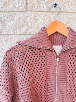 Varley - Jaqueta de malha Finn Longline