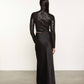 Enza Costa - SEQUIN CROPPED LONG SLEEVES MOCK NECK