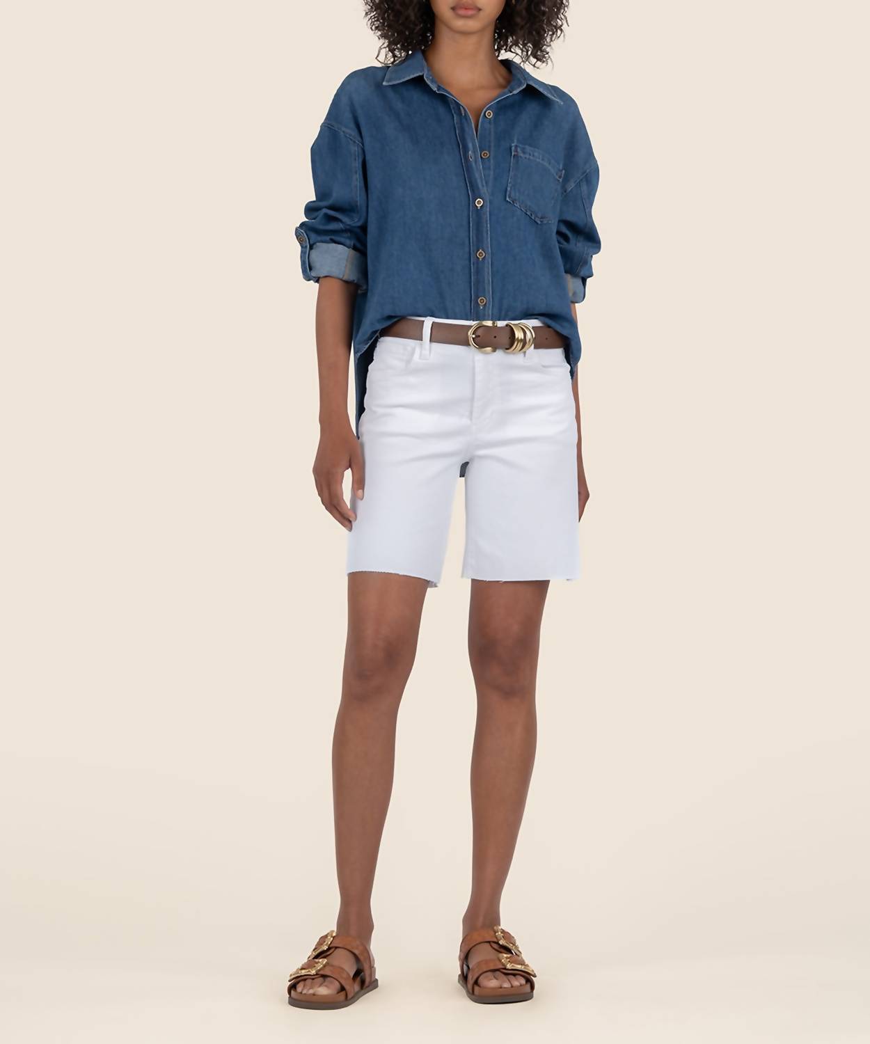 Kut From The Kloth - Hailey High Rise Long Bermuda Short