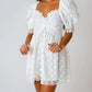 Buddylove - Floral Eyelet Babydoll Mini Dress