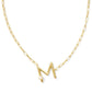 Kendra Scott - Women's Pearl Letter M Pendant Necklace