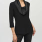 Joseph Ribkoff - Silky Knit Satin Fitted Top