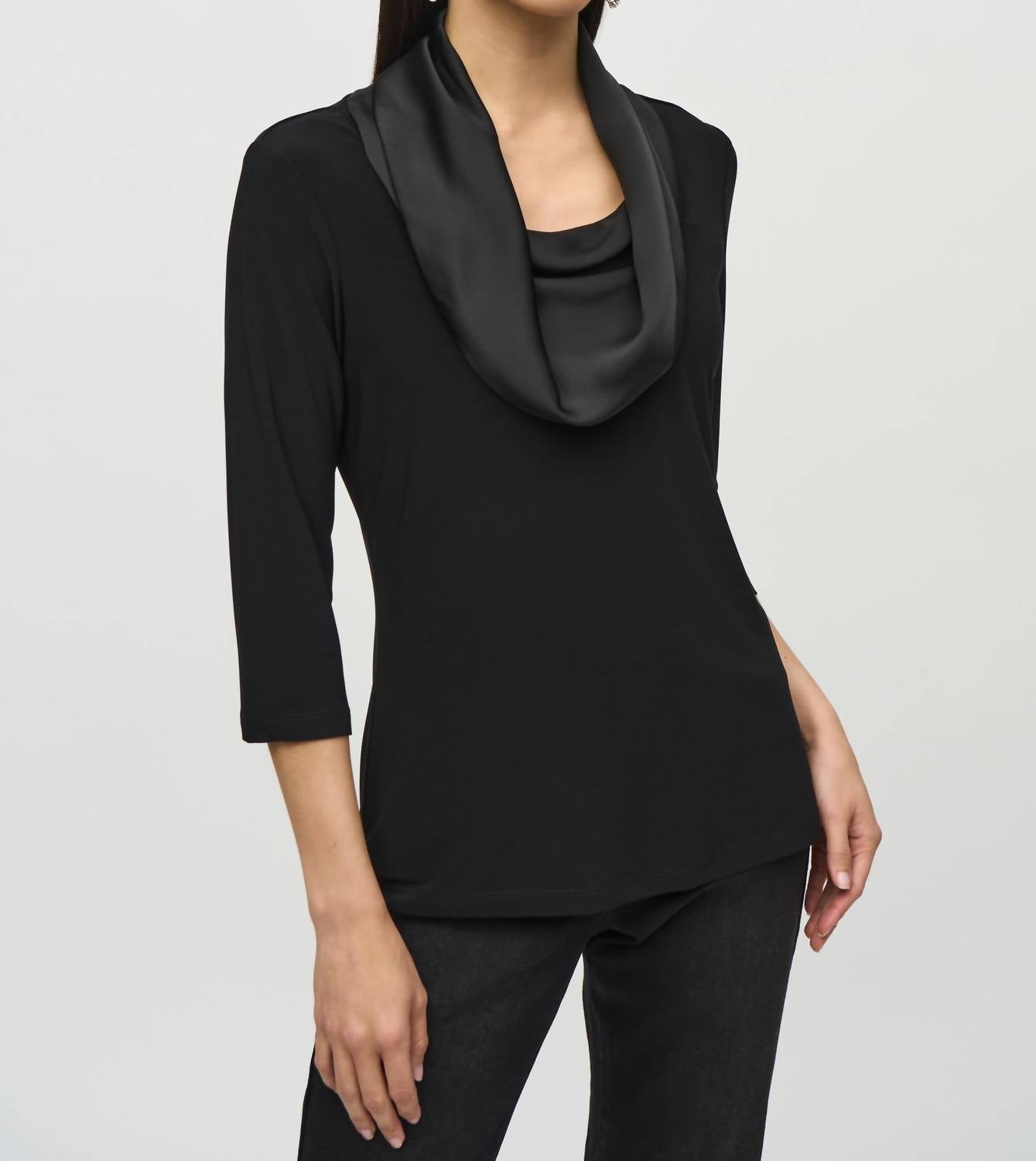 Joseph Ribkoff - Silky Knit Satin Fitted Top