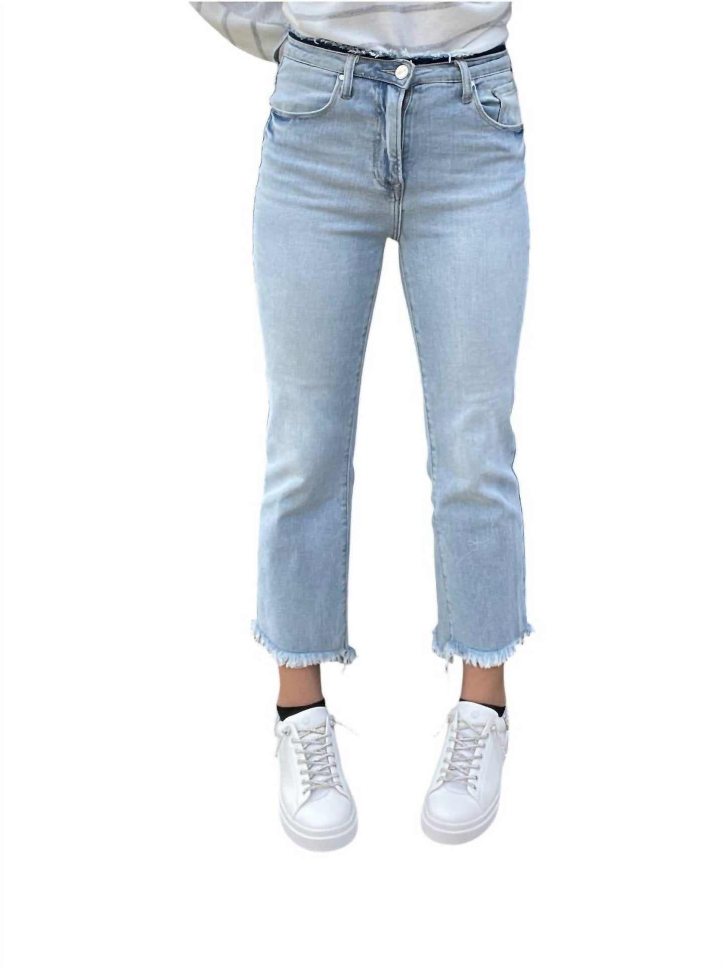 Risen - Crop Flare Jeans