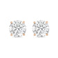 Diana M Jewels - 2.00 Cts Round Lab Diamond Stud Earrings