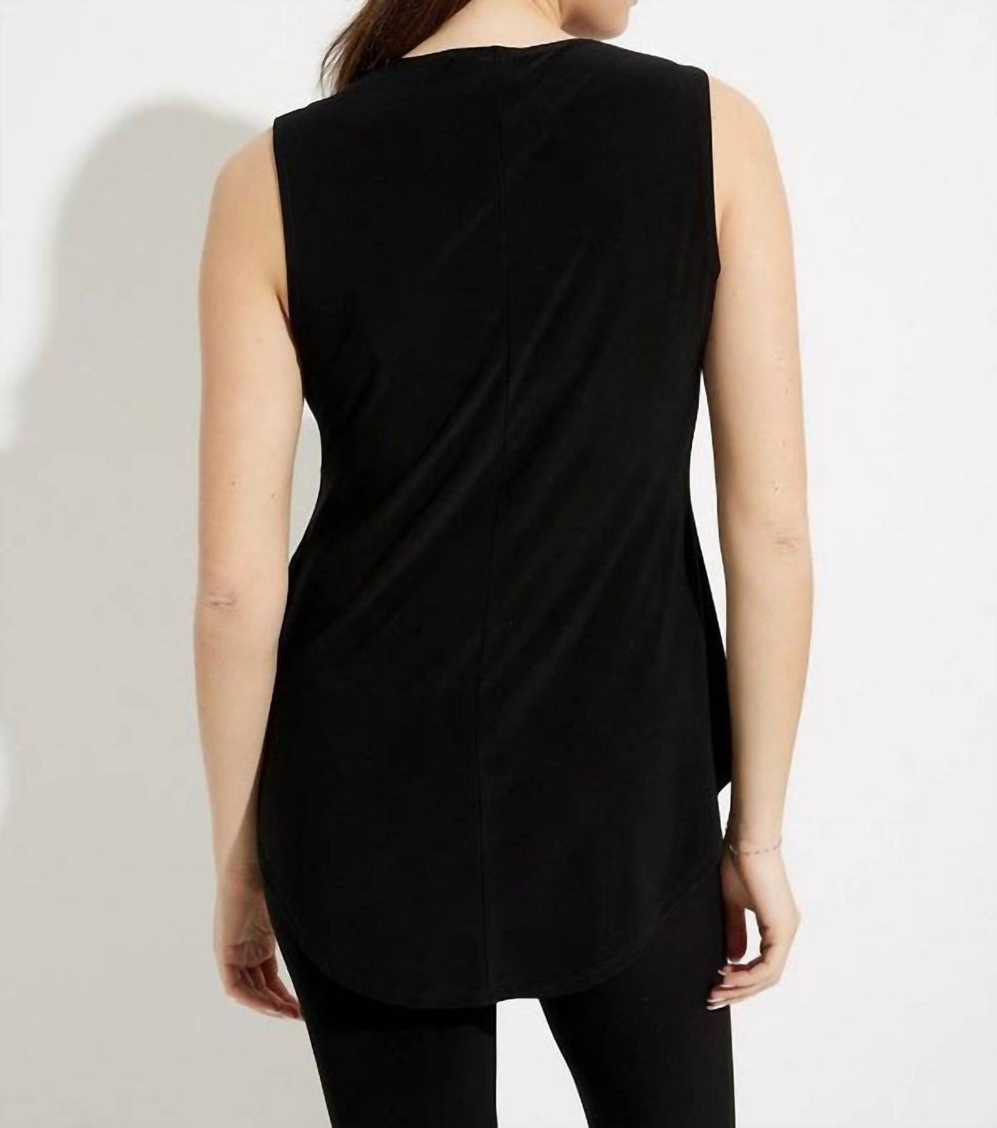 Joseph Ribkoff - Gathered V-neck Tunic Top