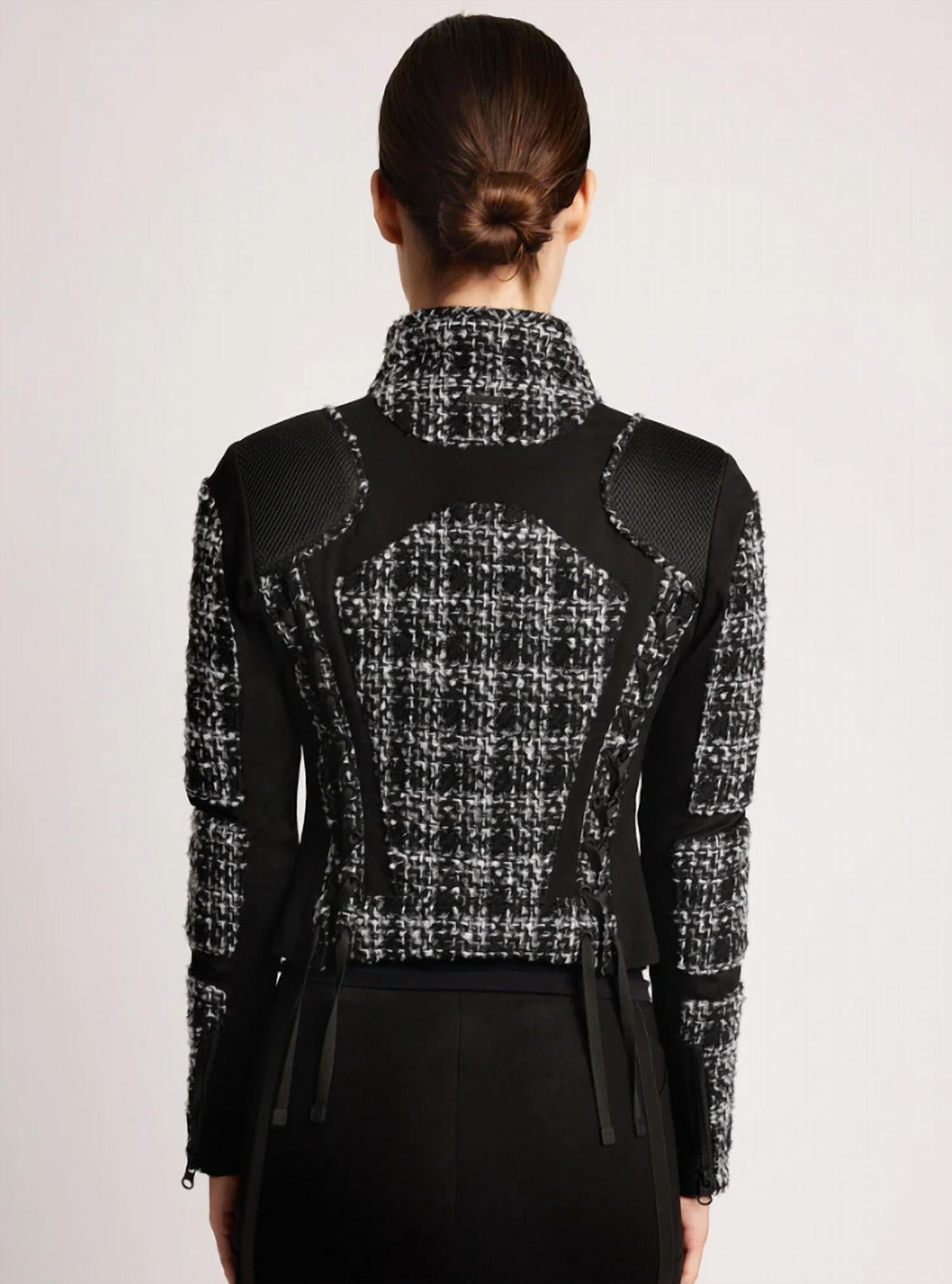 Blanc Noir - Boucle Moto Mesh Jacket