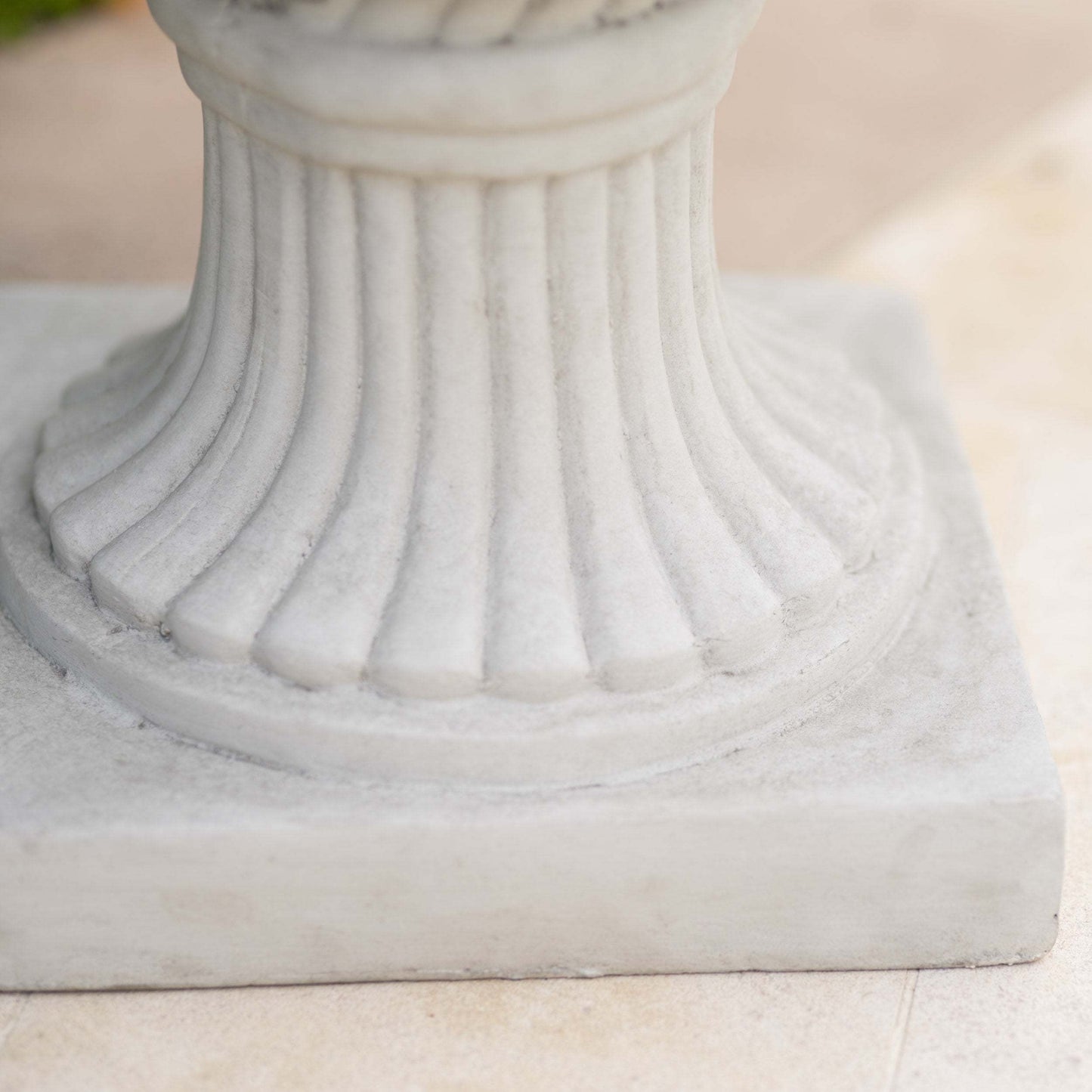 26.5" H Classic Antique White Italian Urn Planter