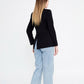 Zaalima Fashion - Long Sleeve Crepe Solid Color Regular Jacket