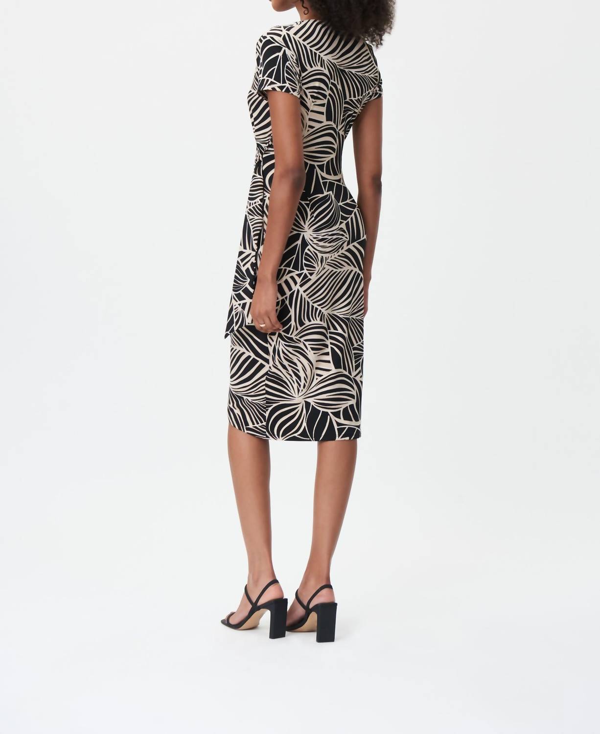 Joseph Ribkoff - Palm Print Wrap Dress