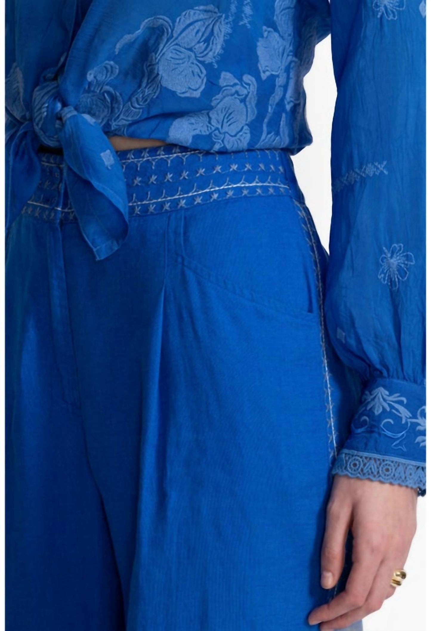 Johnny Was - WIDE LEG PLEAT PANT MADALEINA