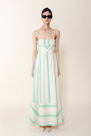 Du Paradis - Anthurium Stripe Maxi Dress