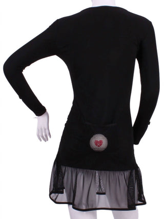 Love Love Tennis - Vestido de tênis Monroe Mesh de manga comprida