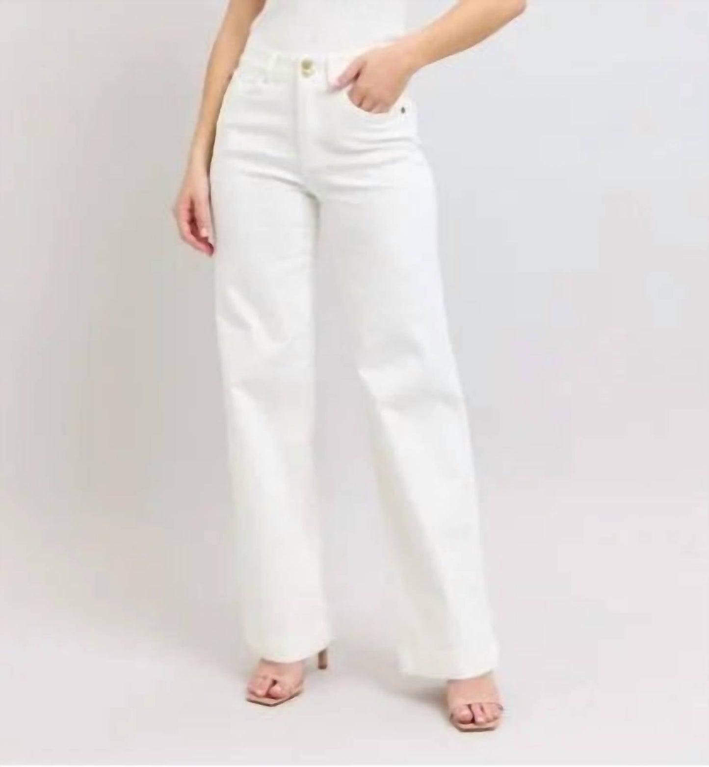 Judy Blue - Heritage Embroidered Wide Leg Trouser