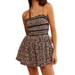 Free People - Bali Checked Out Printed Romper