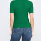 Allie Rose - Tasha Soft Collared Pointelle Knit Top
