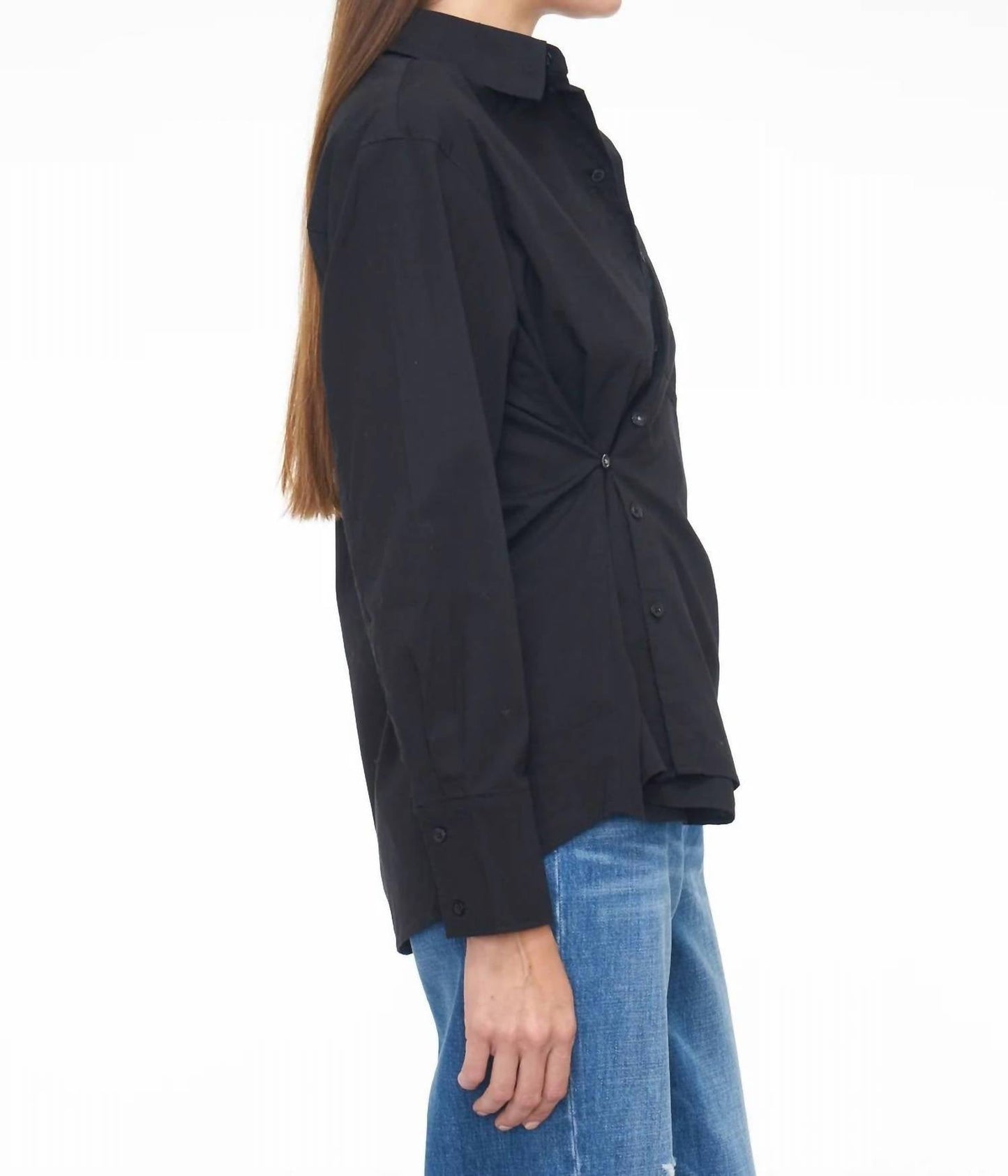 Pistola - Kaci Long Sleeve Crossover Button Down