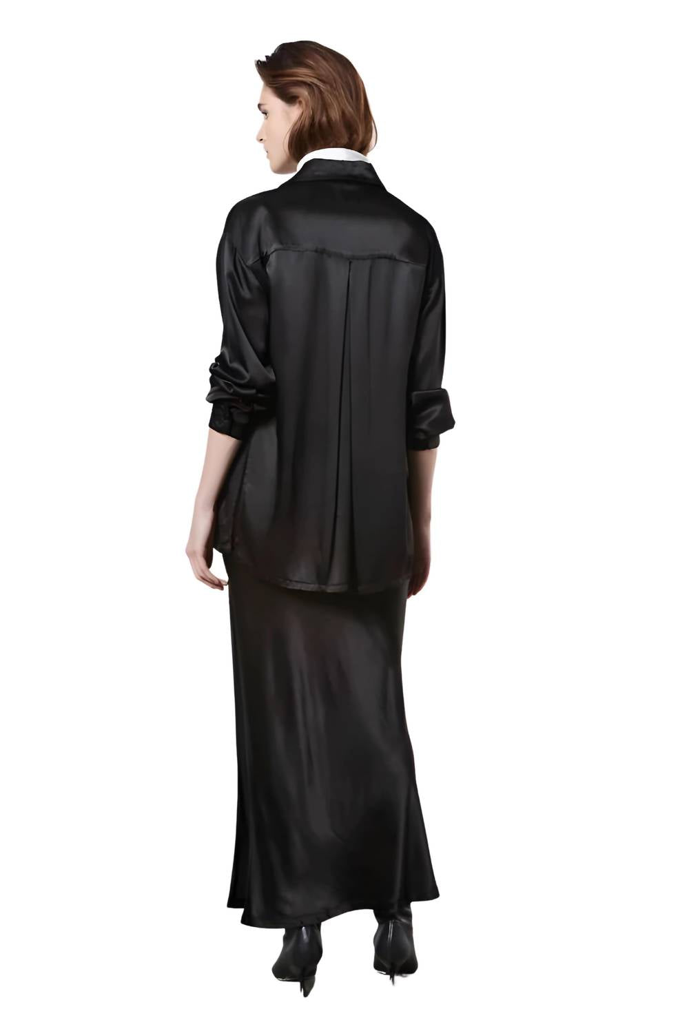 Enza Costa - Long-sleeve Satin Shirt