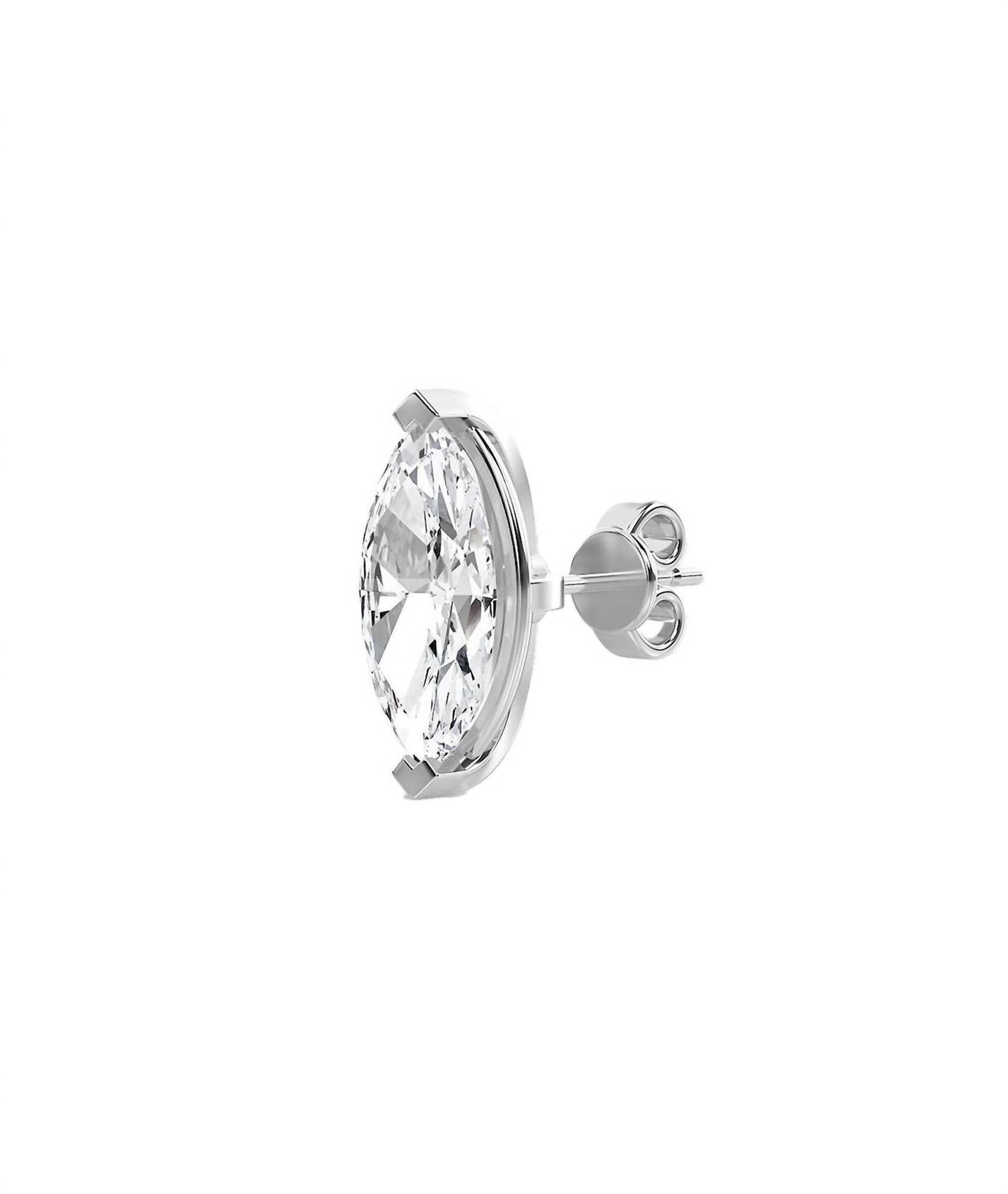 Diana M Jewels - 1.50 Cts Marquise Lab Diamond Stud Earrings