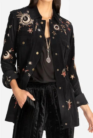 Johnny Was - Jaqueta militar com cordão Telesto