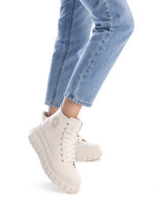 Xti - Tênis Casual Feminino de Cano Alto