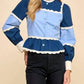 Tcec - Peplum Color Block Top