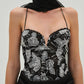 For Love & Lemons - Embroidered Roses Maxi Dress