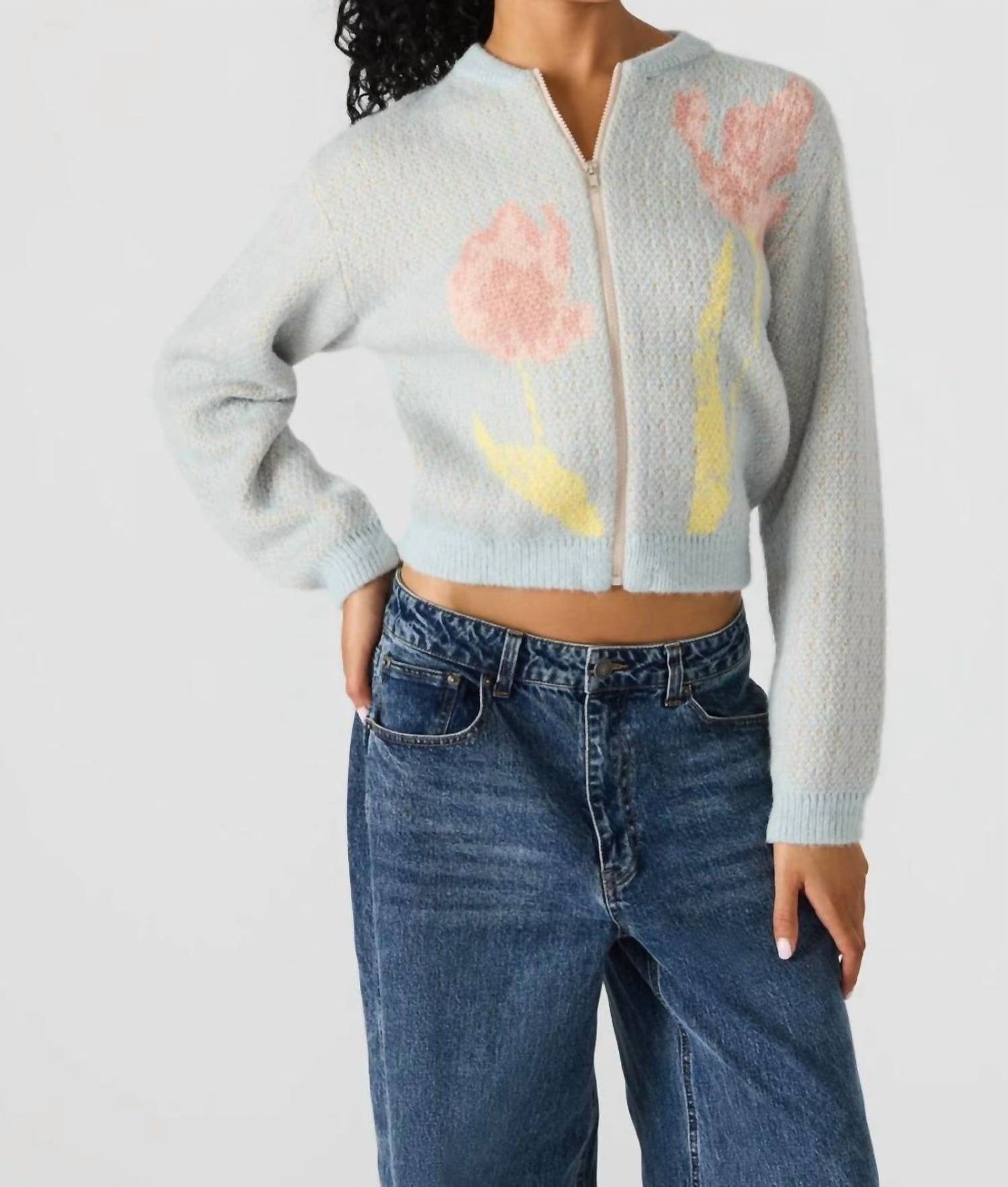 Steve Madden - Jena Long Sleeve Sweater Jacket