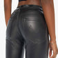 Mother - Insider Flood Vegan Leather Pant
