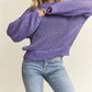 Trendsi - Adora Round Neck Lurex Crochet Top