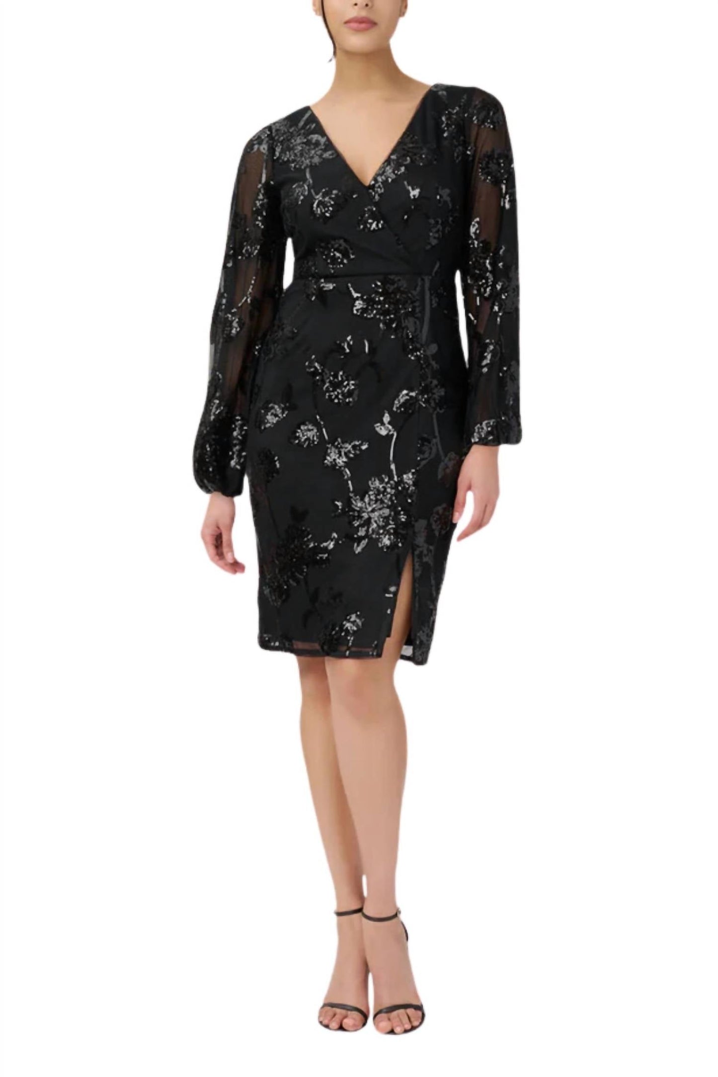 Adrianna Papell - Sequined Sheath Dress