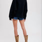 Bluivy - Open Front Sweater Jacket