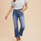Anniewear - Distressed Straight Leg Jeans