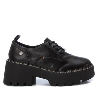 Xti - Mocassins femininos com salto e cadarço
