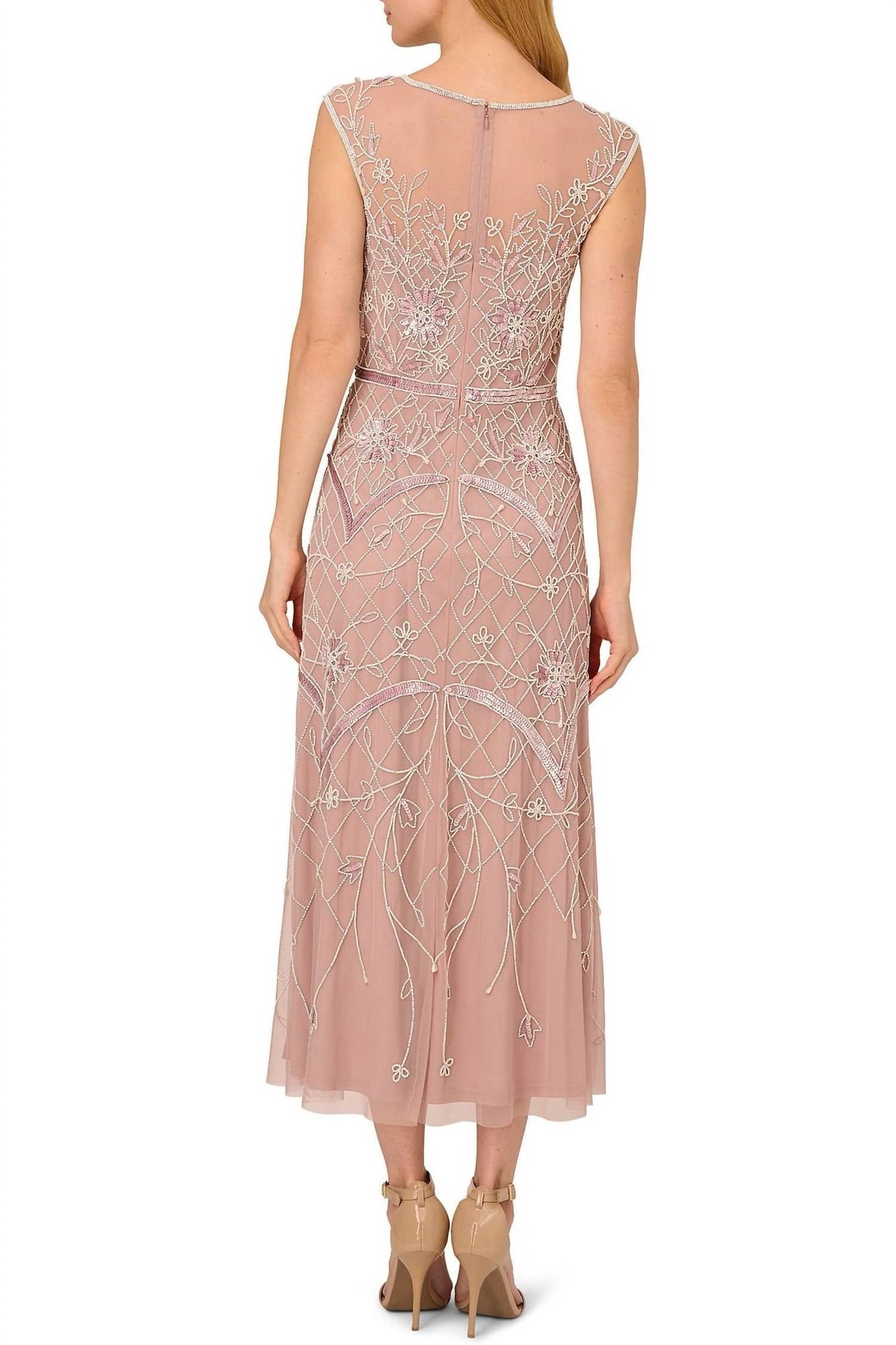 Adrianna Papell - Beaded Midi Dress
