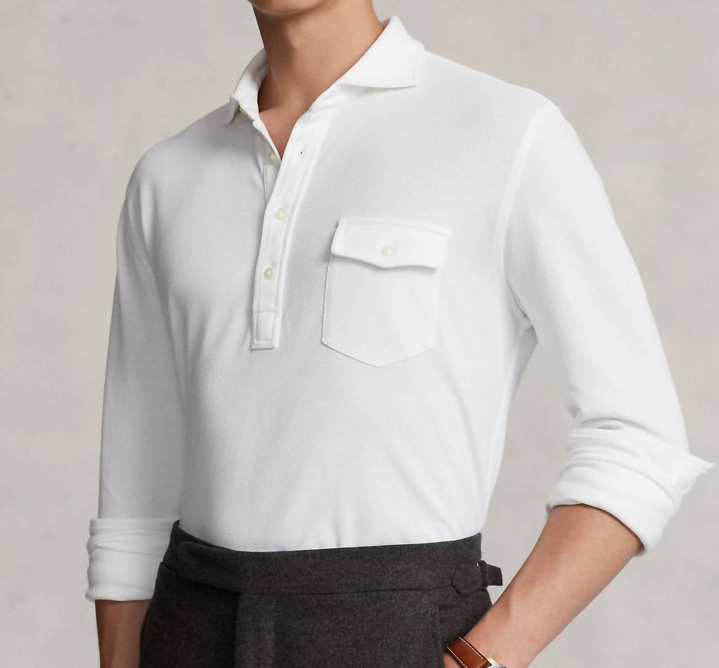 Polo Ralph Lauren - Long Sleeve Mesh Polo
