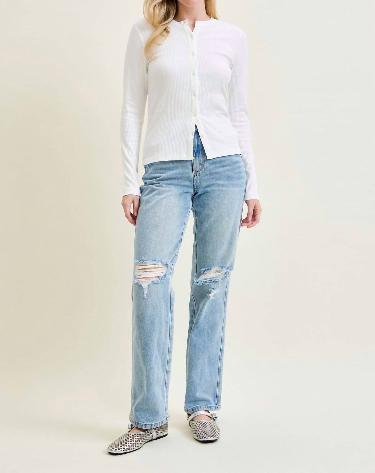Judy Blue - High Rise Rigid Magic Straight Leg Jeans