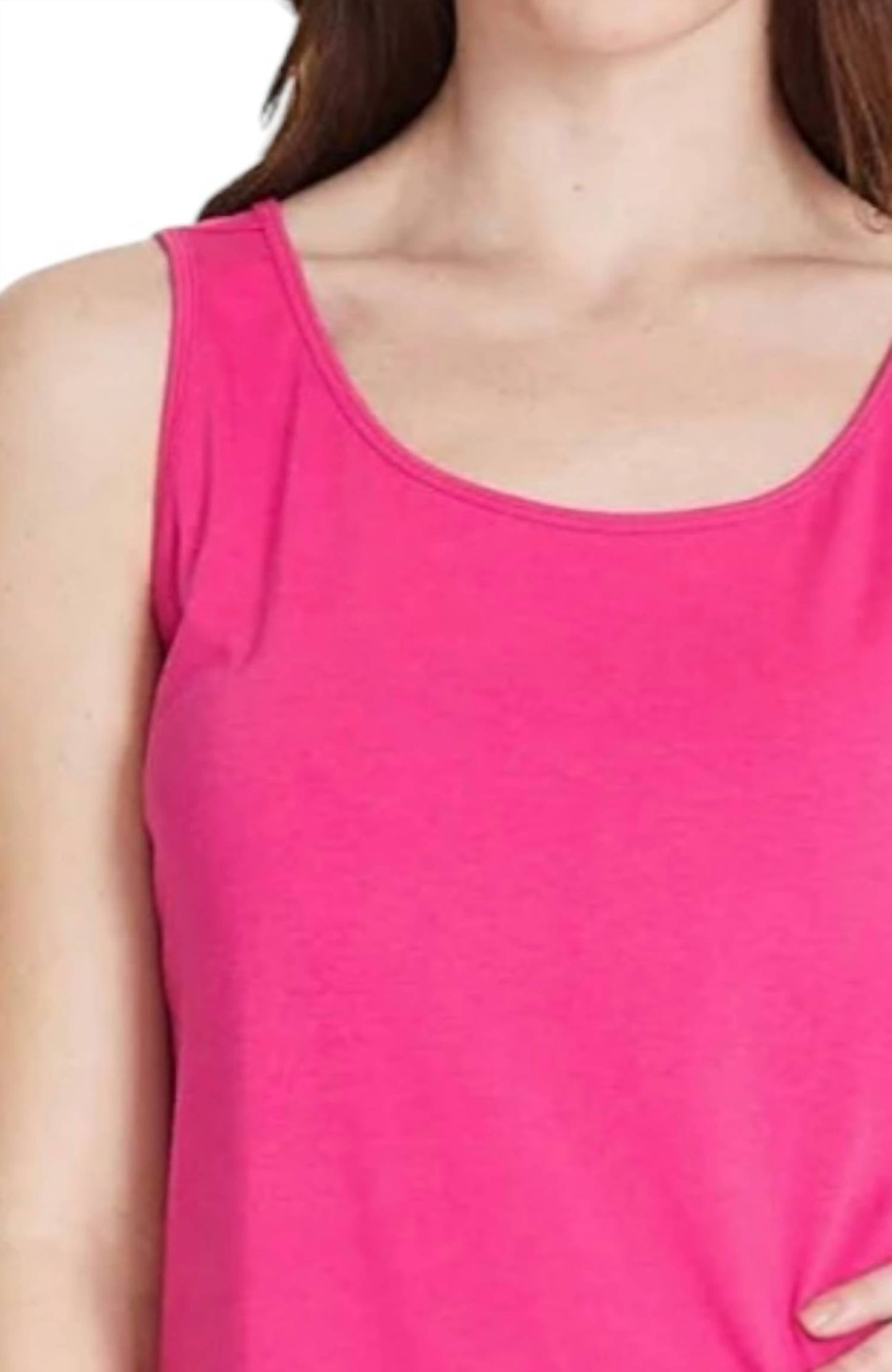 Multiples - Double Scoop Neck Tank Top