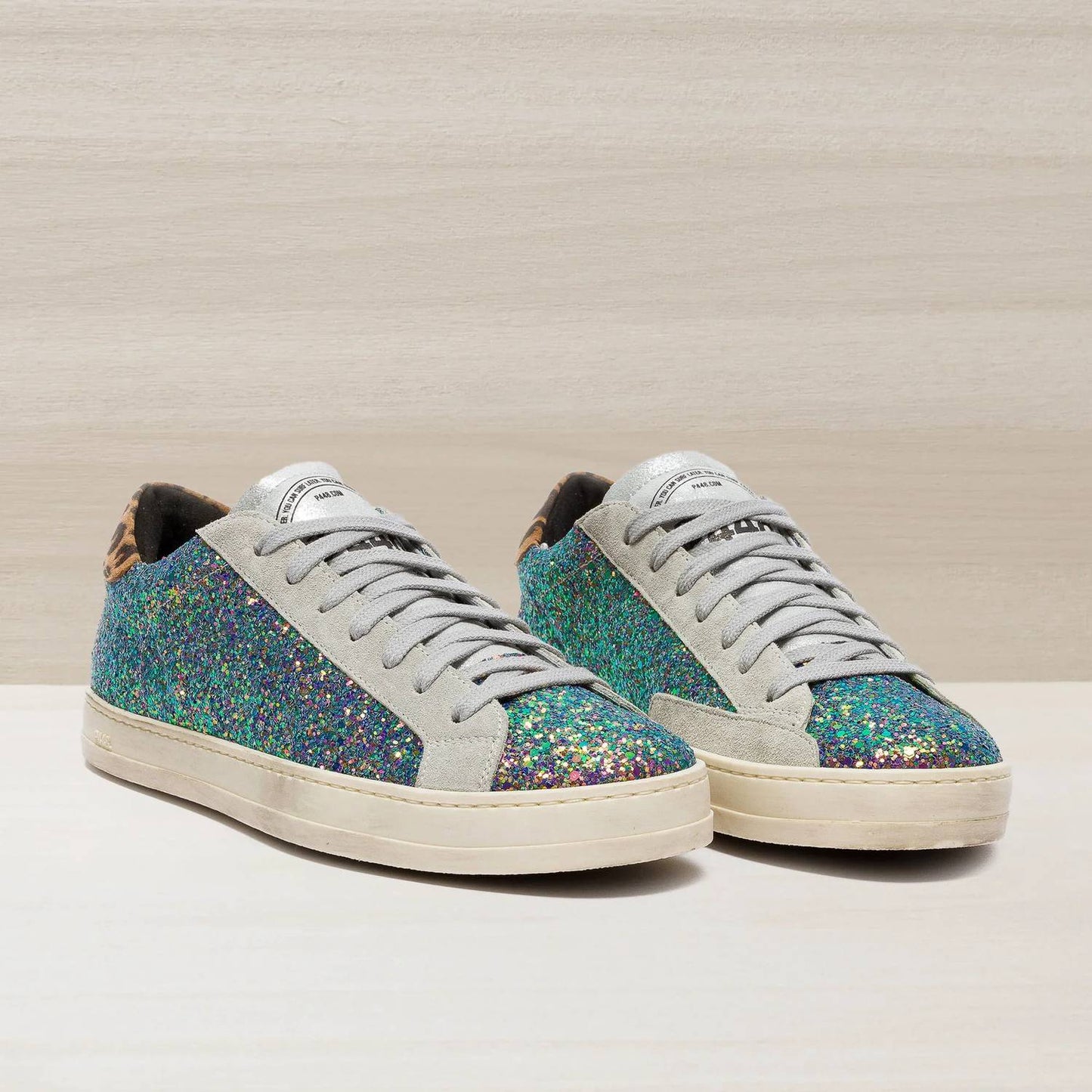 P448 - Women's John Multi Glitter Lace Sneaker