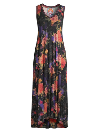 Johnny Was - Vestido longo com decote em V Bossa Nova