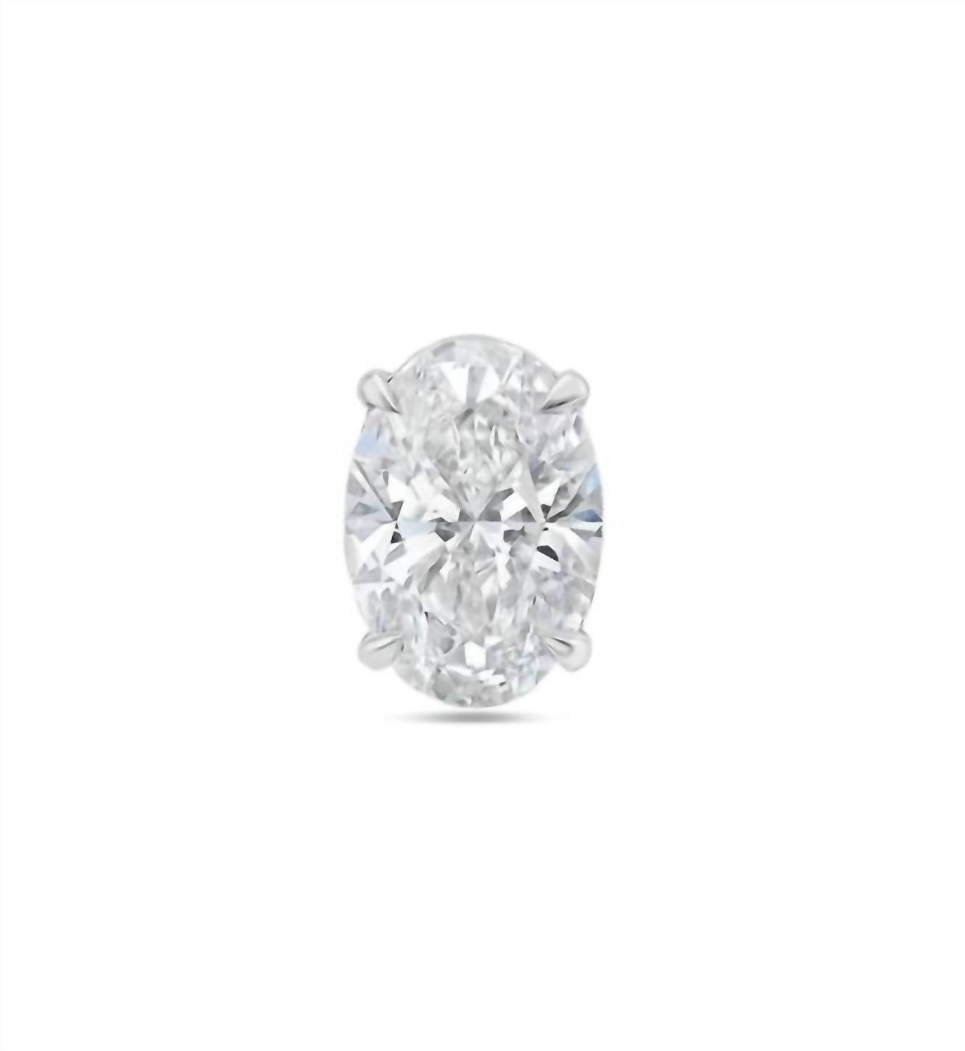 Diana M Jewels - Women's 1.50 Cts Oval Lab Diamond Stud Earrings