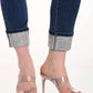 Frank Lyman - Wide Cuff Rhinestone Jeans