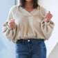 Project Social T - SAMSON BUBBLE HEM V NECK HOODIE