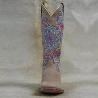 Tin Haul - Botas femininas Inner Peace com sola de mandala