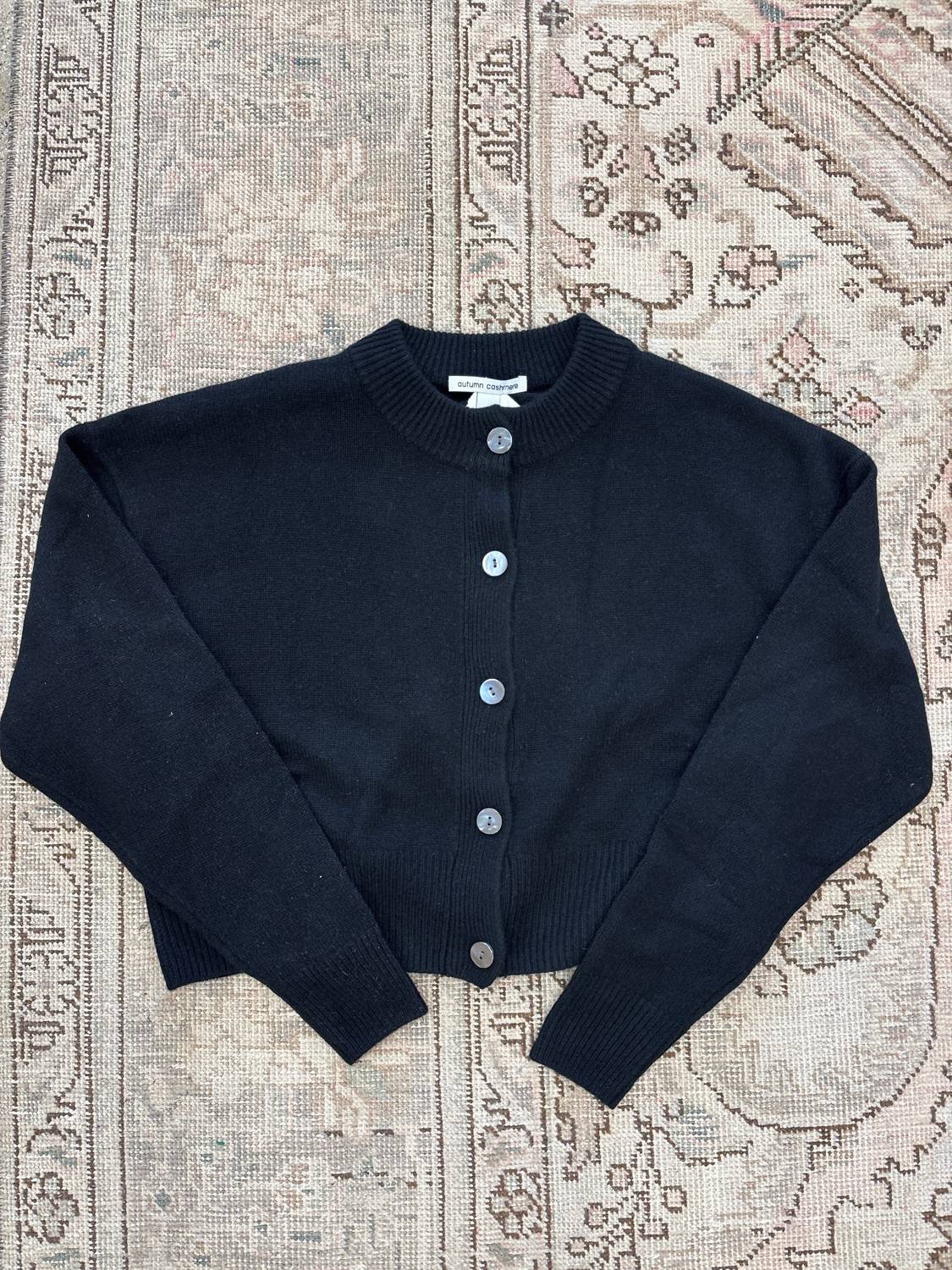 Autumn Cashmere - Women's Cropped Button Down Cardigan
