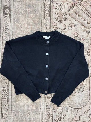 Autumn Cashmere - Women's Cropped Button Down Cardigan