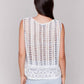 Charlie B - Sleeveless Floral Border Crochet Top