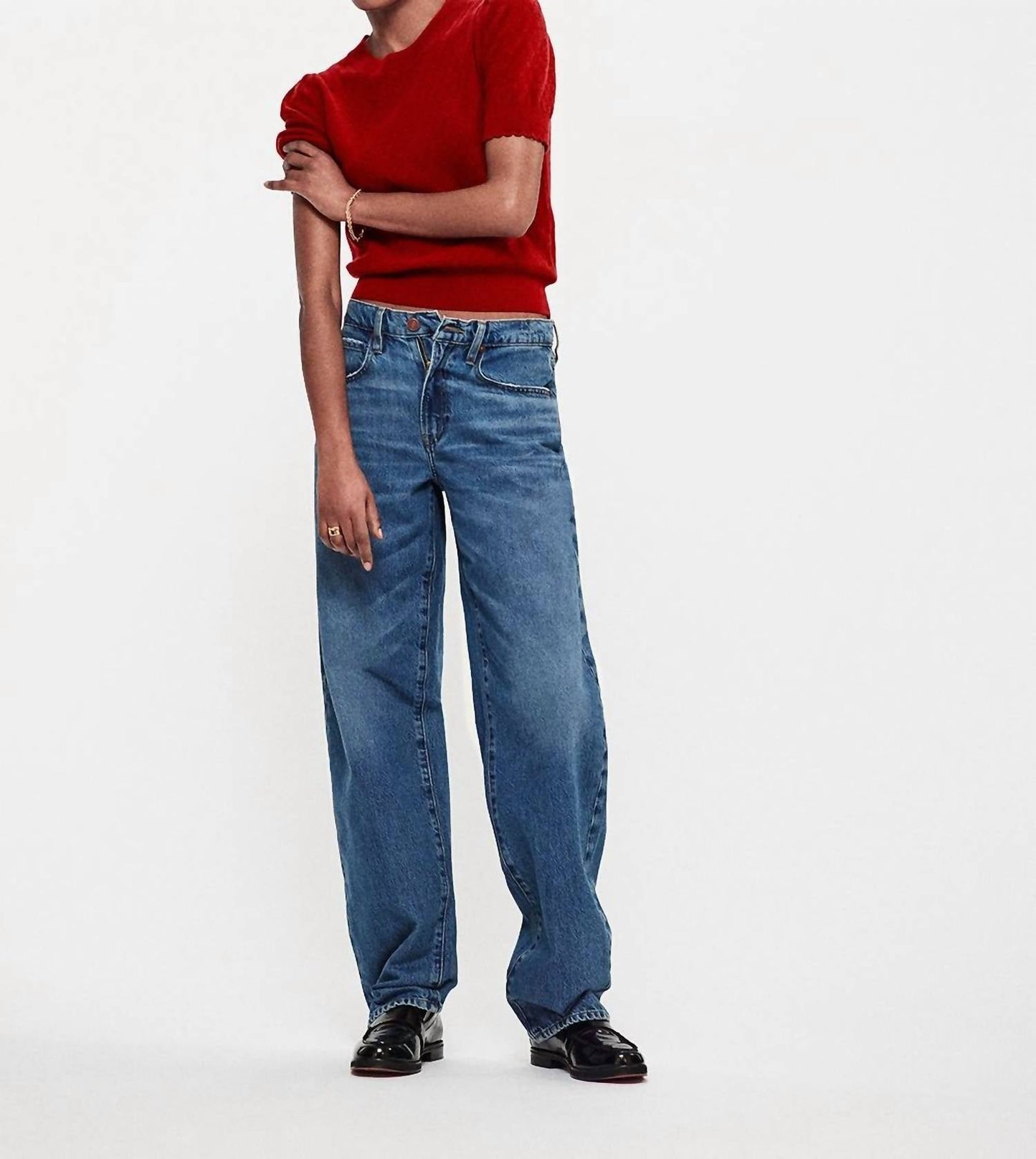 Frame - Pointelle Puff Sleeve Sweater